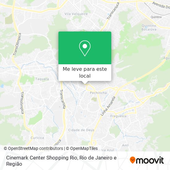 Cinemark Center Shopping Rio mapa