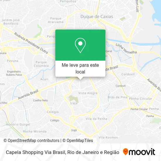 Capela Shopping Via Brasil mapa