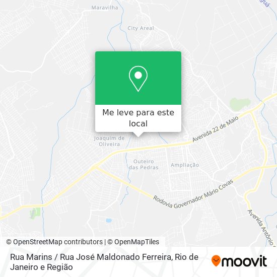Rua Marins / Rua José Maldonado Ferreira mapa