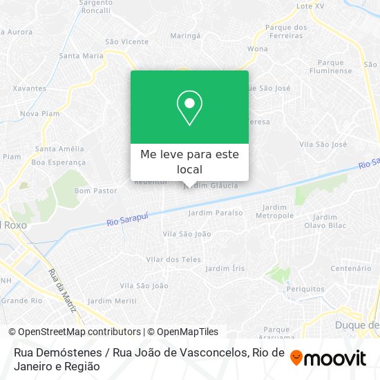 Rua Demóstenes / Rua João de Vasconcelos mapa