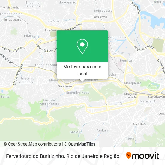 Fervedouro do Buritizinho mapa