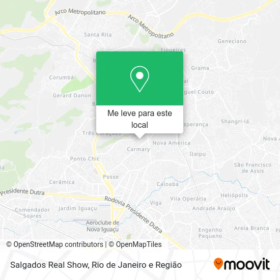 Salgados Real Show mapa