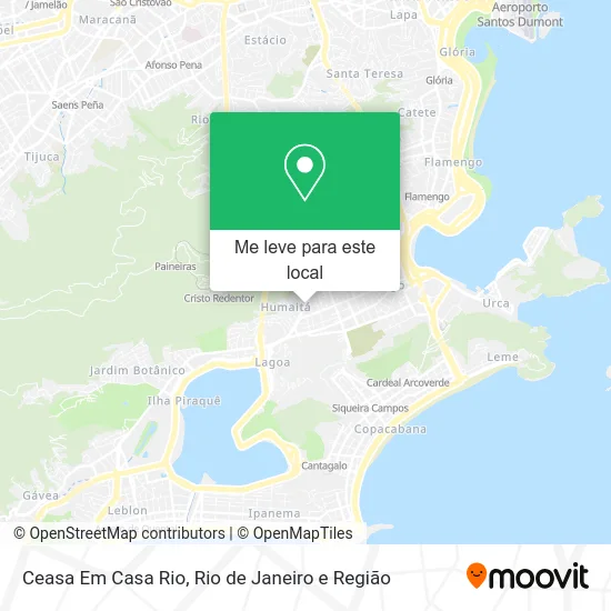 Ceasa Em Casa Rio mapa