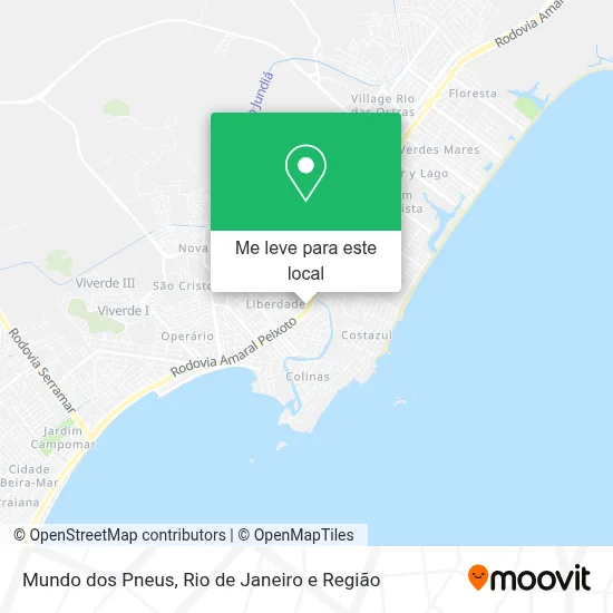 Mundo dos Pneus mapa