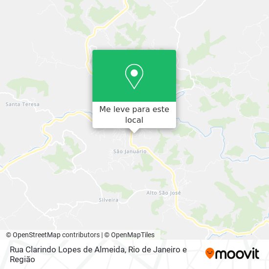 Rua Clarindo Lopes de Almeida mapa