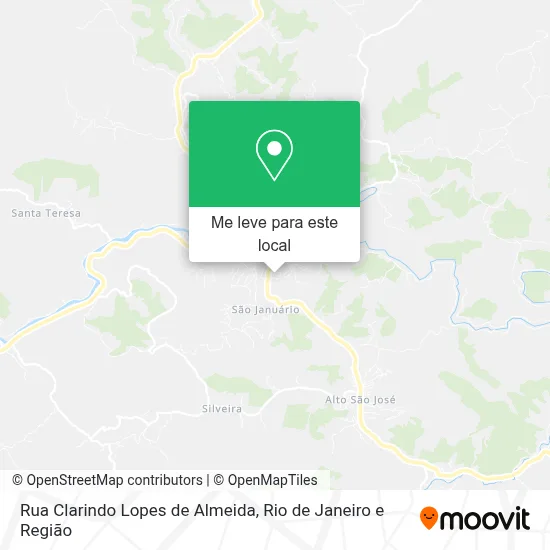 Rua Clarindo Lopes de Almeida mapa