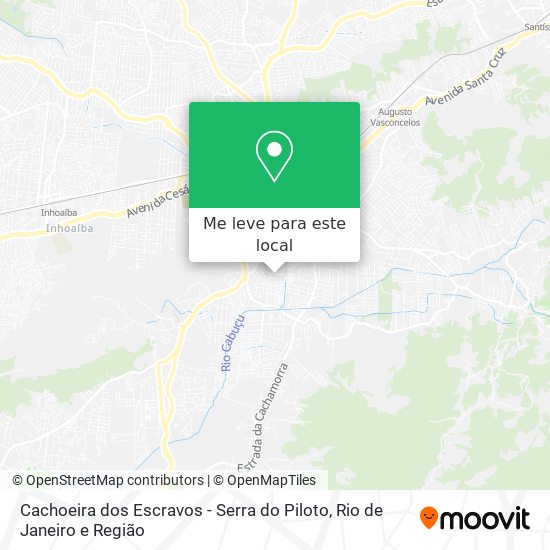 Cachoeira dos Escravos - Serra do Piloto mapa