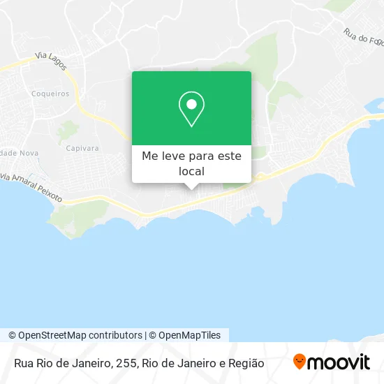 Rua Rio de Janeiro, 255 mapa
