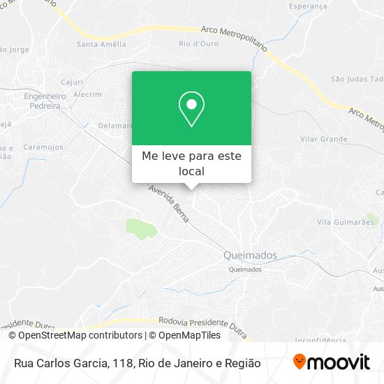Rua Carlos Garcia, 118 mapa