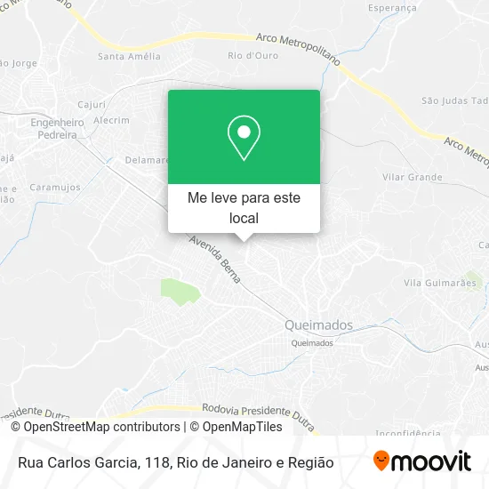 Rua Carlos Garcia, 118 mapa