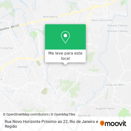 Rua Novo Horizonte Próximo ao 22 mapa