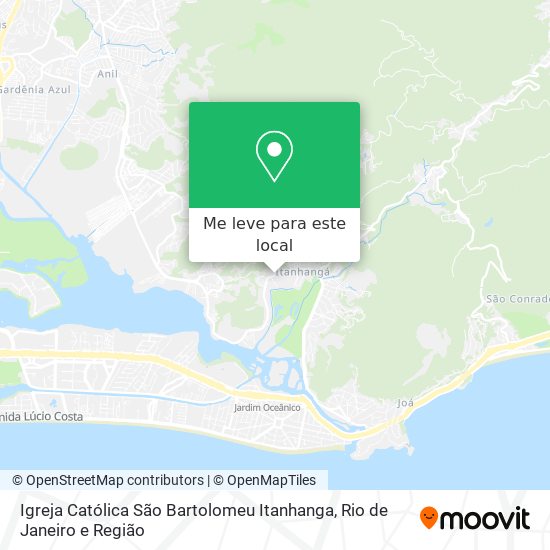 Igreja Católica São Bartolomeu Itanhanga mapa