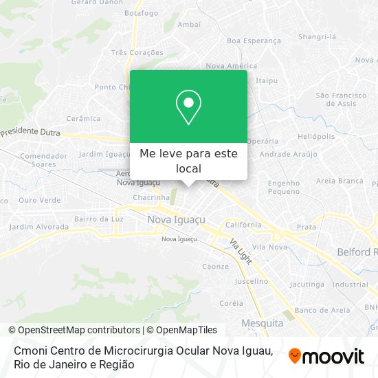 Cmoni Centro de Microcirurgia Ocular Nova Iguau mapa