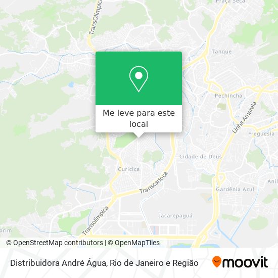 Distribuidora André Água mapa