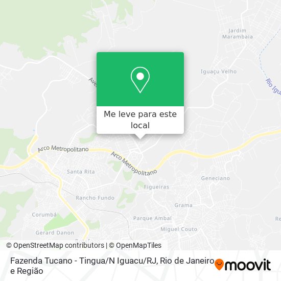 Fazenda Tucano - Tingua / N Iguacu / RJ mapa
