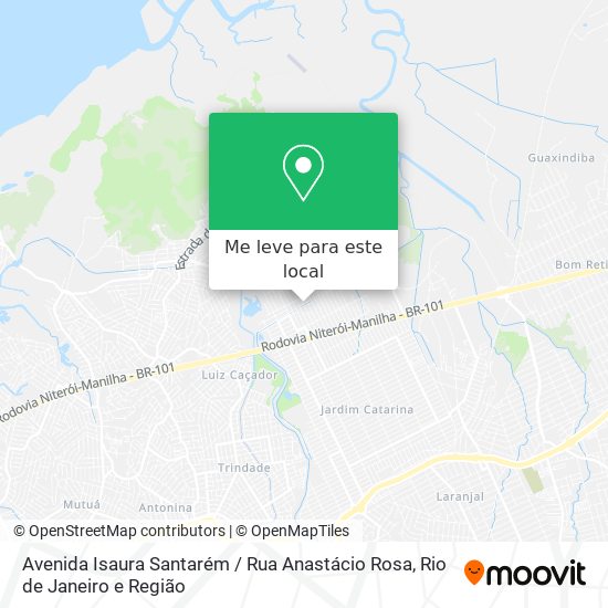 Avenida Isaura Santarém / Rua Anastácio Rosa mapa