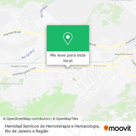 Hemolad Servicos de Hemoterapia e Hematologia mapa