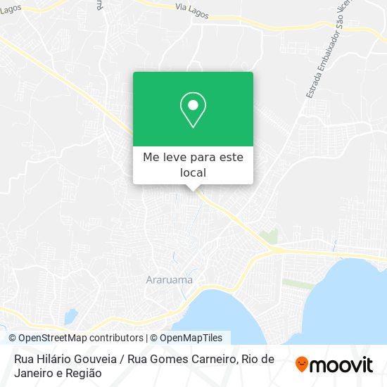 Rua Hilário Gouveia / Rua Gomes Carneiro mapa
