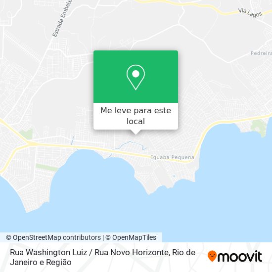 Rua Washington Luiz / Rua Novo Horizonte mapa