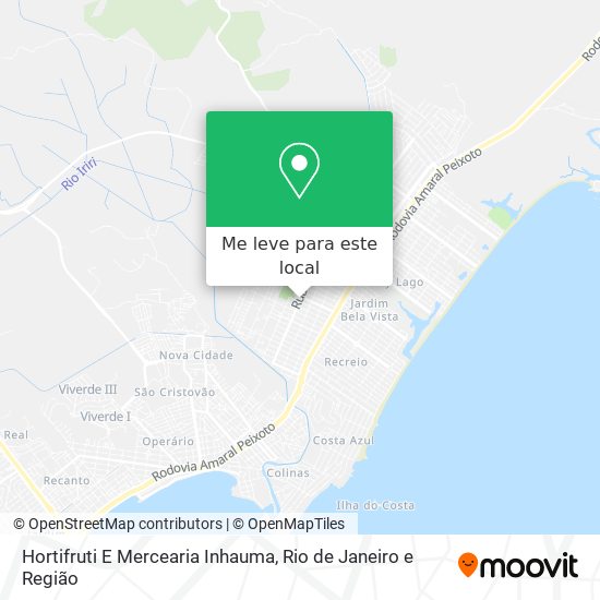 Hortifruti E Mercearia Inhauma mapa