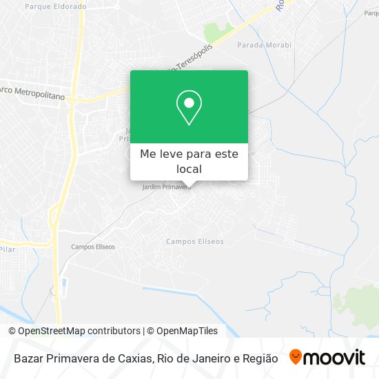 Bazar Primavera de Caxias mapa