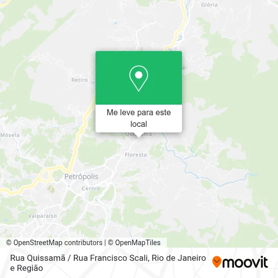 Rua Quissamã / Rua Francisco Scali mapa