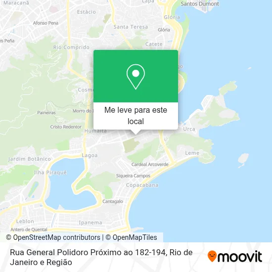 Rua General Polidoro Próximo ao 182-194 mapa