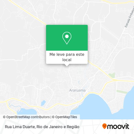 Rua Lima Duarte mapa