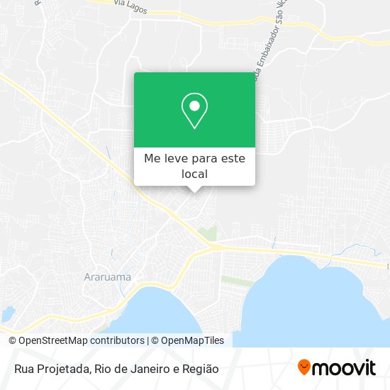Rua Projetada mapa
