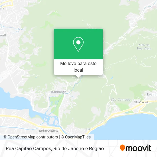 Rua Capitão Campos mapa