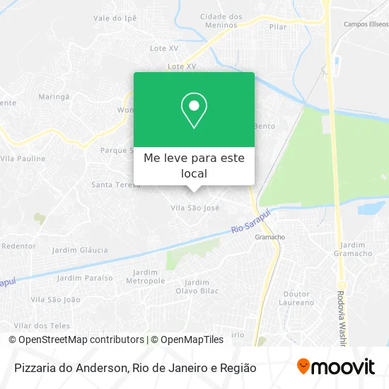 Pizzaria do Anderson mapa