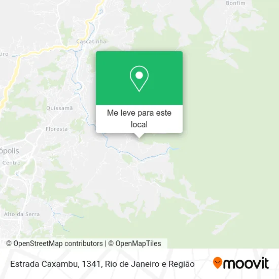 Estrada Caxambu, 1341 mapa