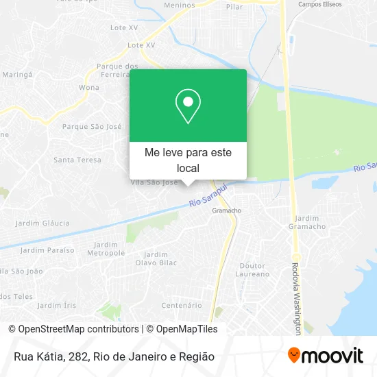 Rua Kátia, 282 mapa