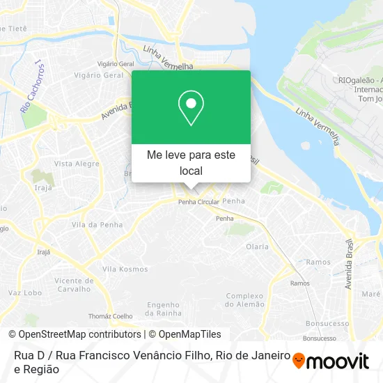 Rua D / Rua Francisco Venâncio Filho mapa