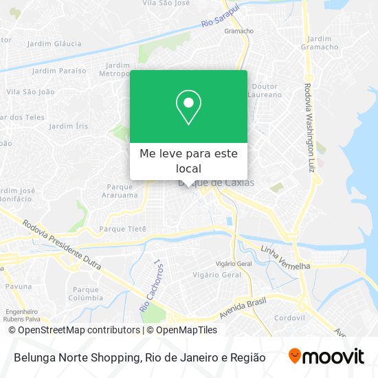 Belunga Norte Shopping mapa