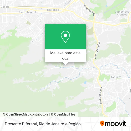 Presente Diferenti mapa