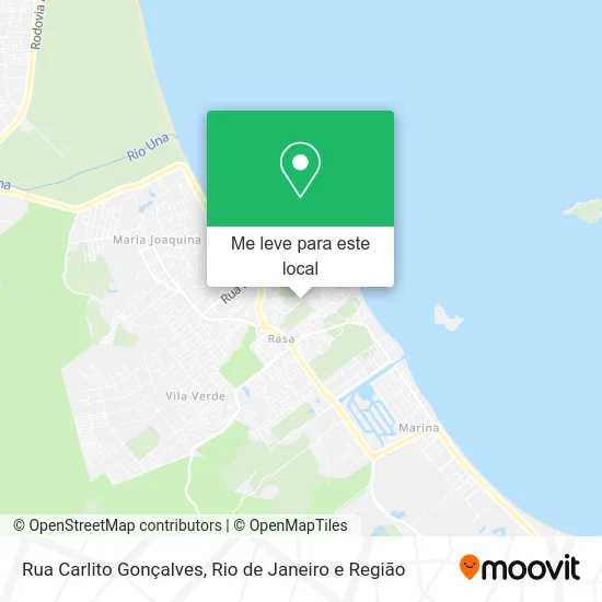 Rua Carlito Gonçalves mapa