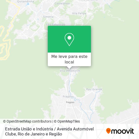 Estrada União e Indústria / Avenida Automóvel Clube mapa