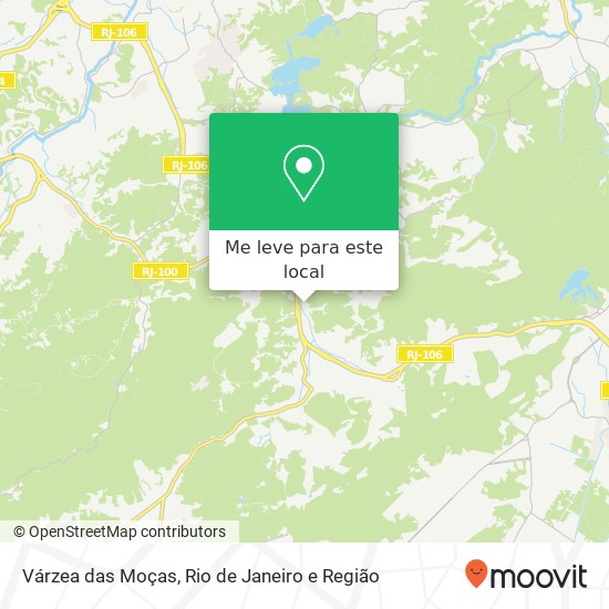 Várzea das Moças mapa