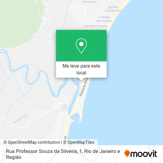 Rua Professor Souza da Silveira, 1 mapa