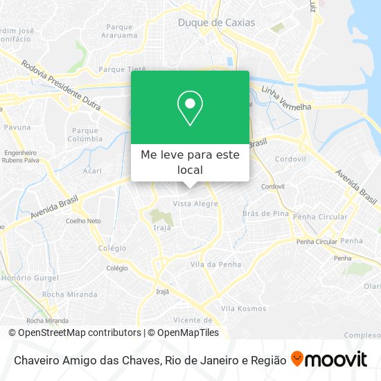 Chaveiro Amigo das Chaves mapa