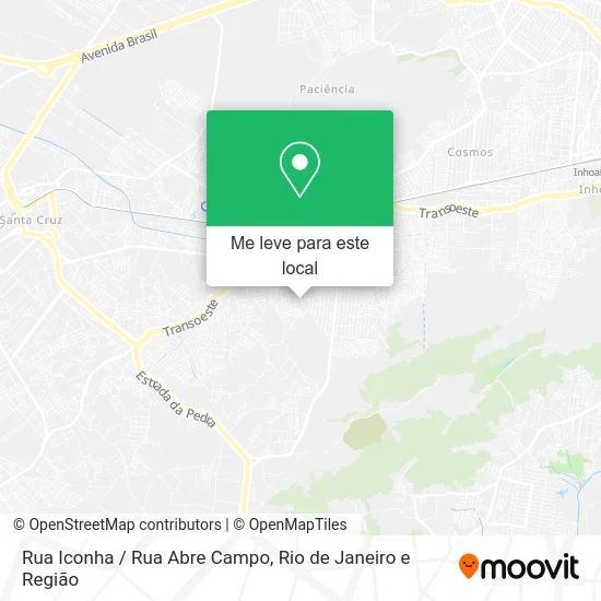 Rua Iconha / Rua Abre Campo mapa