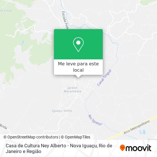Casa de Cultura Ney Alberto - Nova Iguaçu mapa