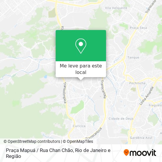 Praça Mapuá / Rua Chan Chão mapa