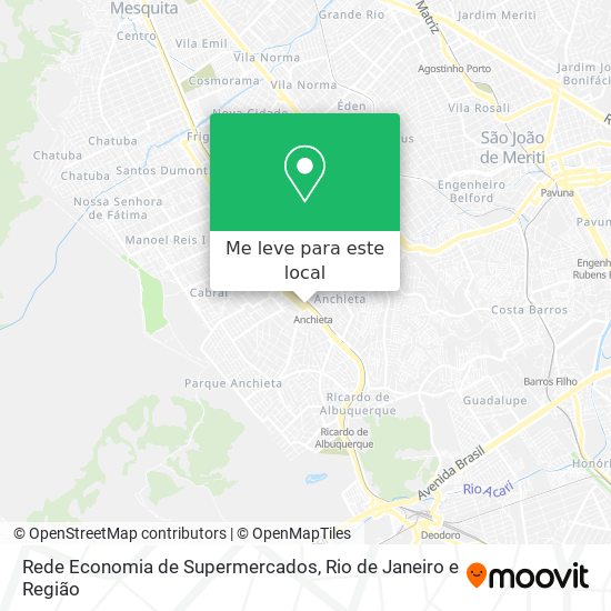 Rede Economia de Supermercados mapa