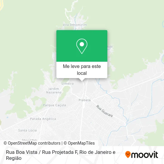 Rua Boa Vista / Rua Projetada F mapa