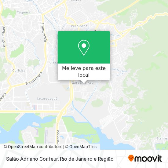 Salão Adriano Coiffeur mapa