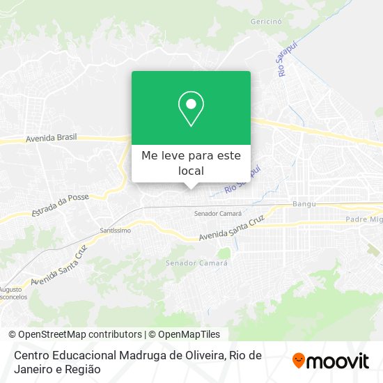 Centro Educacional Madruga de Oliveira mapa