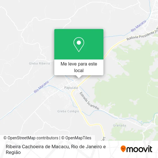 Ribeira Cachoeira de Macacu mapa