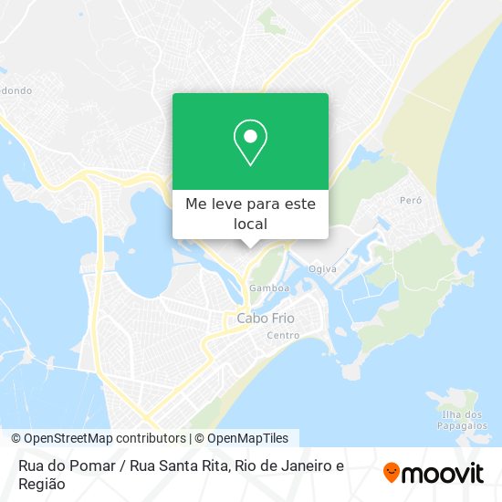 Rua do Pomar / Rua Santa Rita mapa